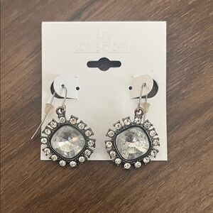 Silver Crystal Earrings